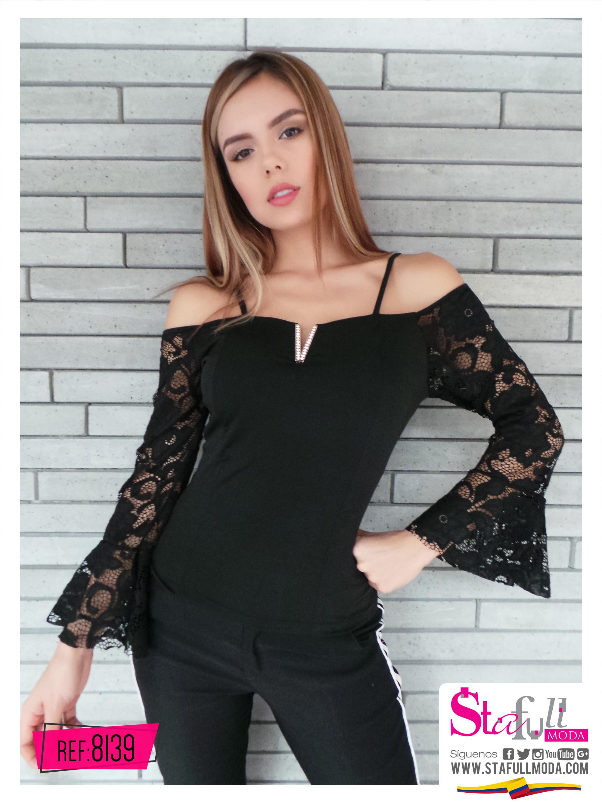 Sexy Blusa Manga larga colombiana