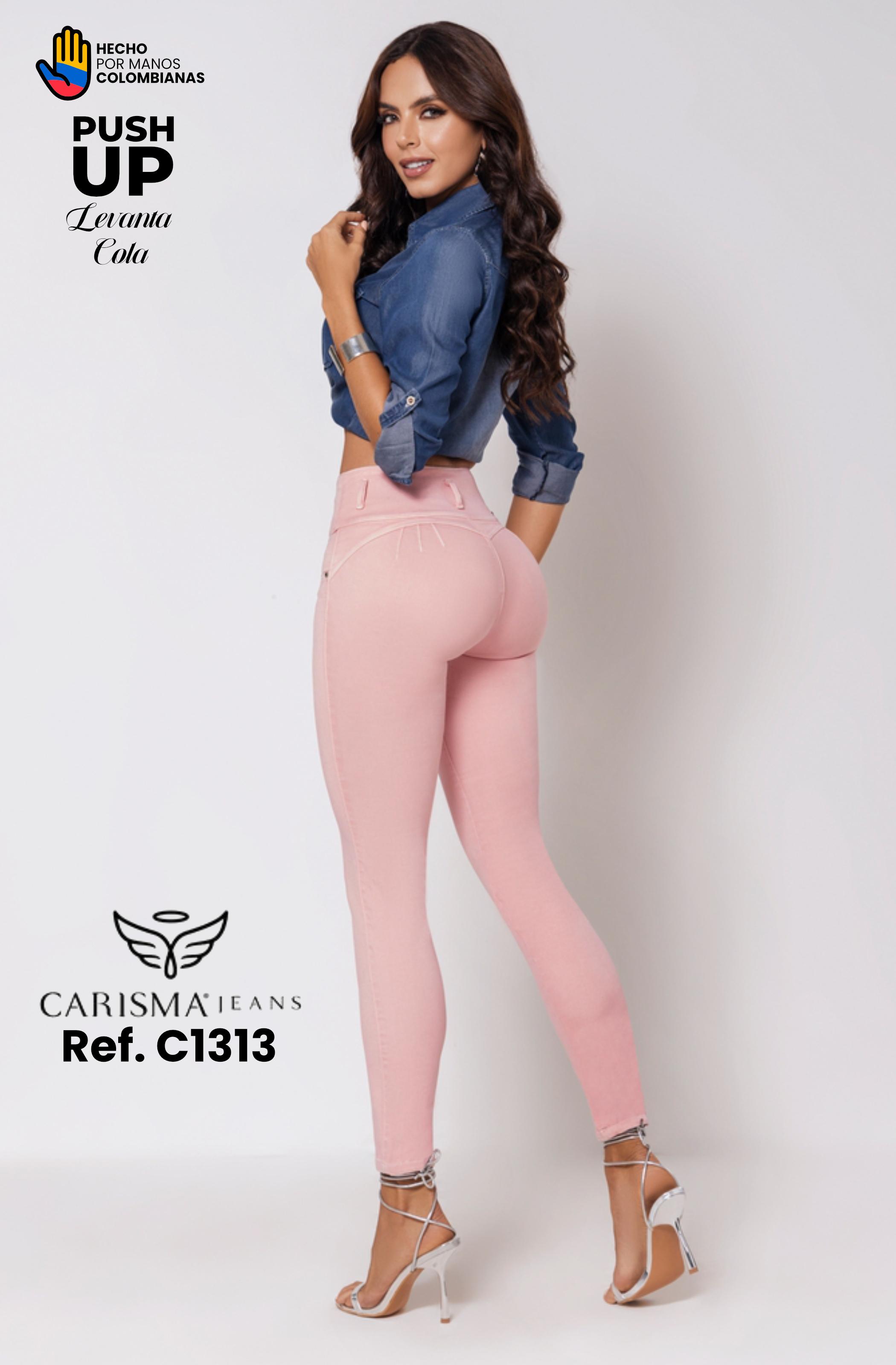 Jeans sin Bolsillos Levantacola Push Up